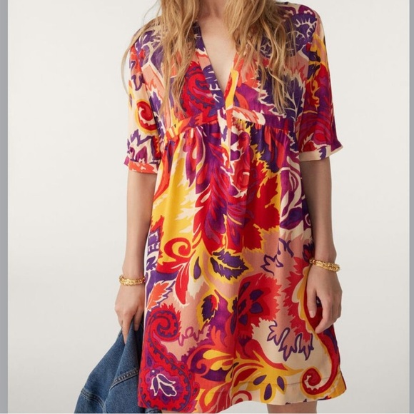 ba&sh Multicolor Floral Mini Dress - Picture 1 of 10